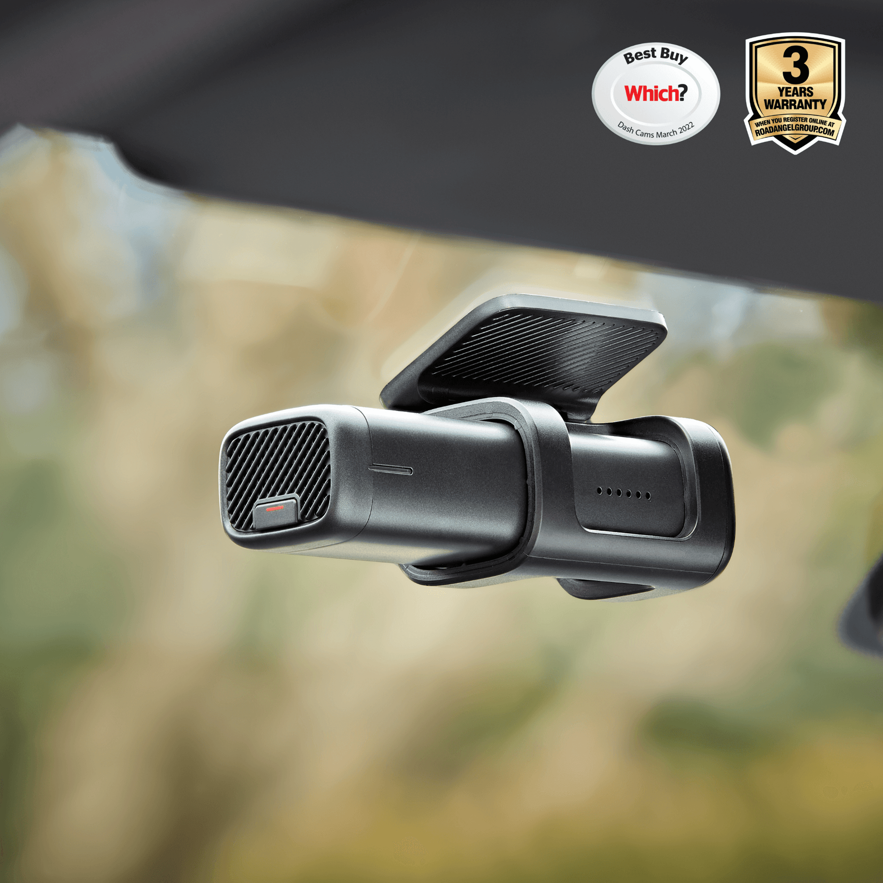 Journey Cam - Road Angel Halo Ultra 4K Dash Cam - Fully Fitted at Halfords - Hard Wire Kit - Parking Mode 64GB