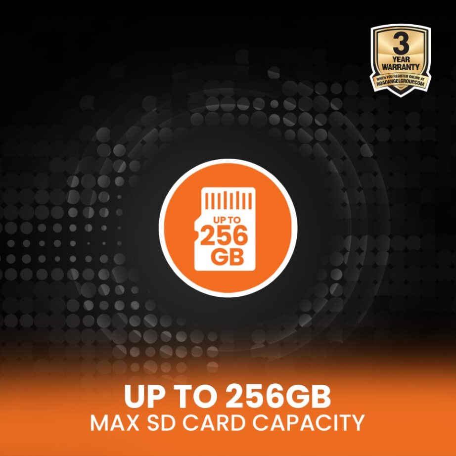 Ferrari - Road Angel Halo Edge 4K Dash Cam with Parking Mode & Quick Release Mounting With 64GB SD Card & Hardwiring Kit Bundle