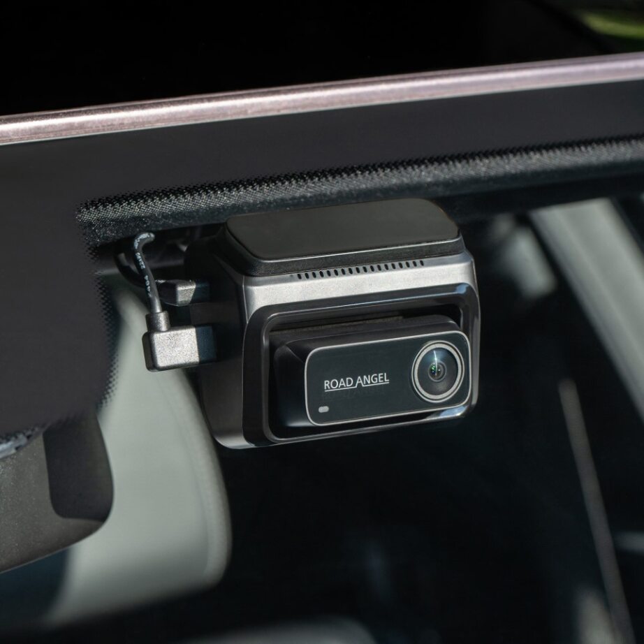 Ferrari - Road Angel Halo Elite 4K (2160p) & 1K (1080p) Dual Dash Cam With Sony Starvis 2 Enhanced Night Vision Video Technology!- With 256GB SD Card & Hardwiring Kit Bundle