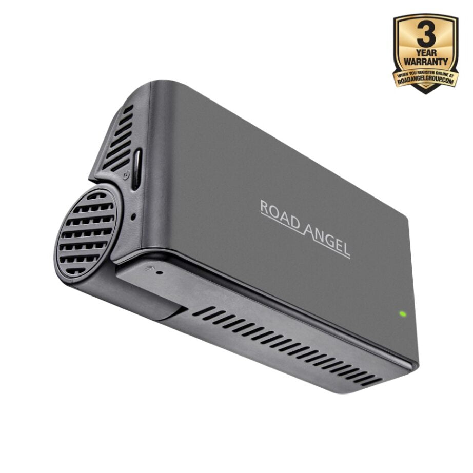 Ferrari - Road Angel Halo Edge 4K Dash Cam with Parking Mode & Quick Release Mounting With 64GB SD Card & Hardwiring Kit Bundle