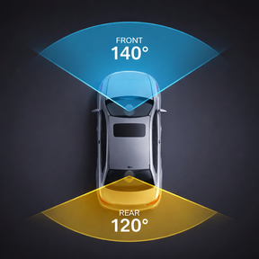 Clear - Road Angel Halo Ultima 4K Dual Dash Cam With 128GB SD Card And Hardwiring Kit