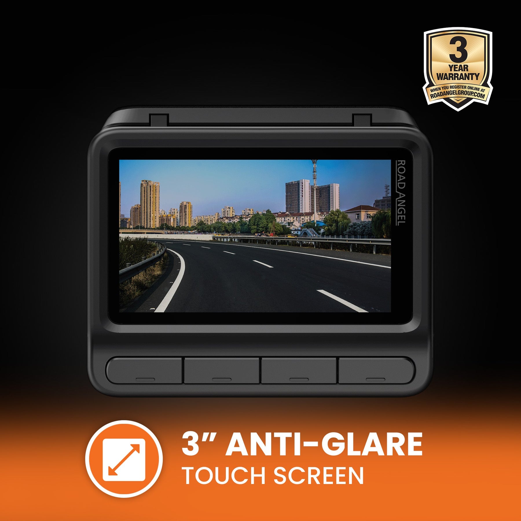 Ferrari - Road Angel Halo Elite 4K (2160p) & 1K (1080p) Dual Dash Cam With Sony Starvis 2 Enhanced Night Vision Video Technology!- With 256GB SD Card & Hardwiring Kit Bundle