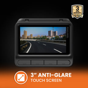 Ferrari - Road Angel Halo Elite 4K (2160p) & 1K (1080p) Dual Dash Cam With Sony Starvis 2 Enhanced Night Vision Video Technology!- With 256GB SD Card & Hardwiring Kit Bundle