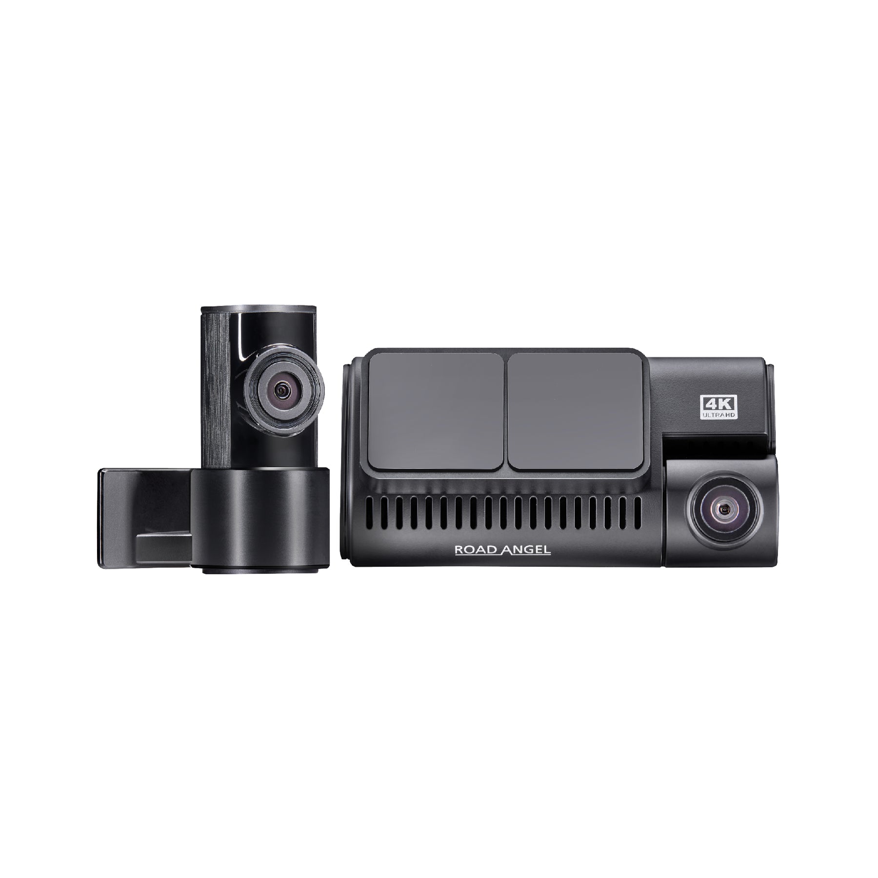 TYS - Road Angel Halo Ultima 4K Dual Dash Cam With 128GB SD Card And Hardwiring Kit