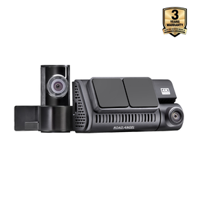 Clear - Road Angel Halo Ultima 4K Dual Dash Cam With 128GB SD Card And Hardwiring Kit