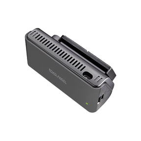 Ferrari - Road Angel Halo Edge 4K Dash Cam with Parking Mode & Quick Release Mounting With 64GB SD Card & Hardwiring Kit Bundle