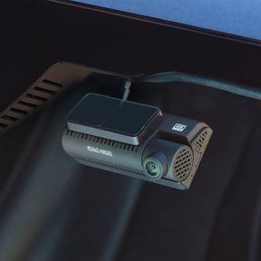 Ferrari - Road Angel Halo Edge 4K Dash Cam with Parking Mode & Quick Release Mounting With 64GB SD Card & Hardwiring Kit Bundle