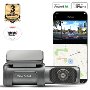 Journey Cam - Road Angel Halo Ultra 4K Dash Cam - Fully Fitted at Halfords - Hard Wire Kit - Parking Mode 64GB