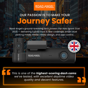 Halo Spark – Dual Dash Cam with Night Vision & 128GB SD Card