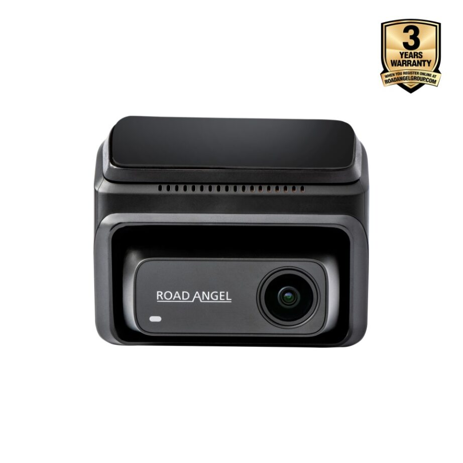 Ferrari - Road Angel Halo Elite 4K (2160p) & 1K (1080p) Dual Dash Cam With Sony Starvis 2 Enhanced Night Vision Video Technology!- With 256GB SD Card & Hardwiring Kit Bundle
